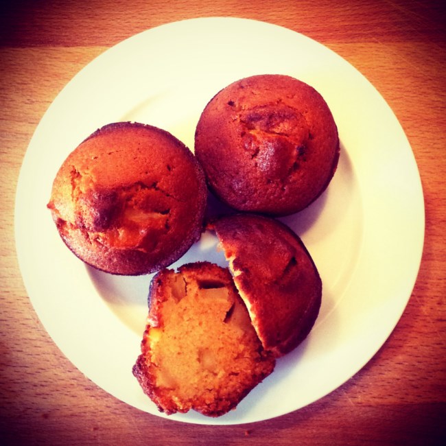 Muffins aux pommes caramélisées