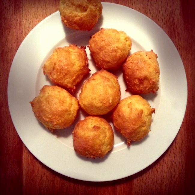 Gougères au gruyère râpé