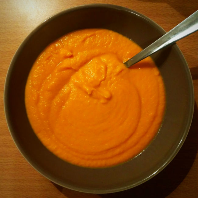 Soupe carottes coco gingembre