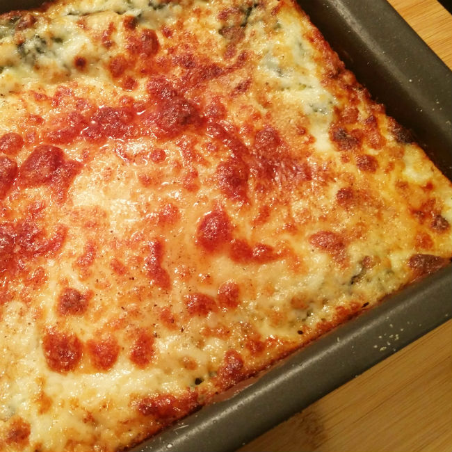 Lasagnes chèvre épinards